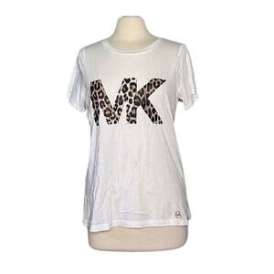 Michael by Michael Kohrs Leopard Print MK Graphic Tee Fun Casual Everyday ST16